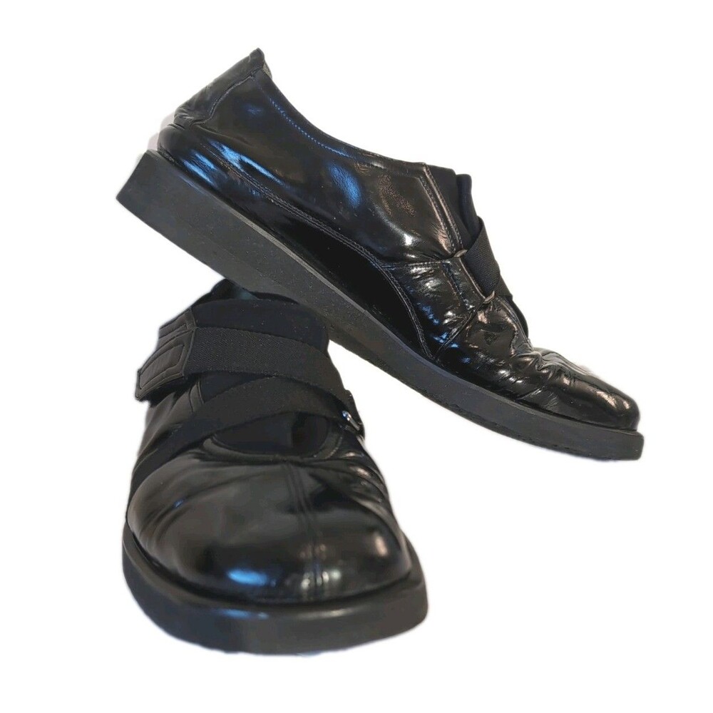 Thierry Rabotin Lena Women's Black Patent Leather Walking Shoes, EU Size 39